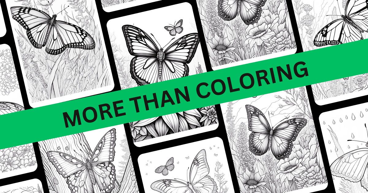 Butterfly Garden Coloring Book for Adults
