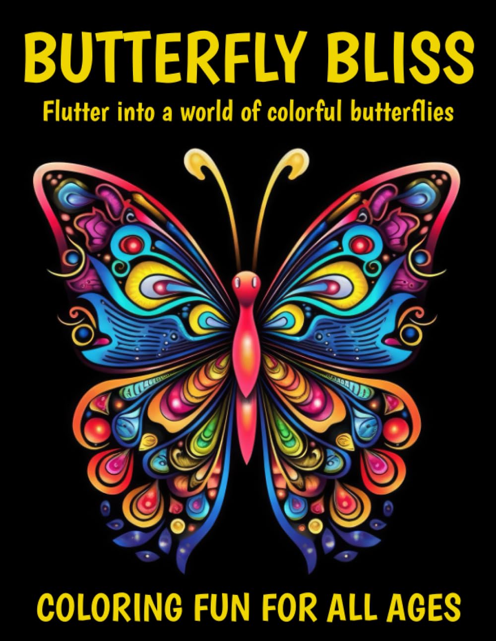 Butterfly Bliss Coloring Book for Adults