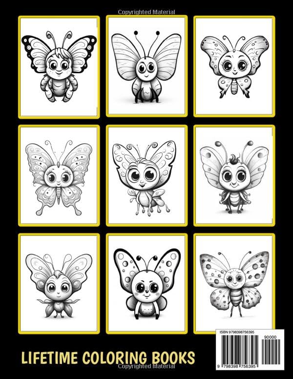 Butterfly Buddies Coloring Book for Kids