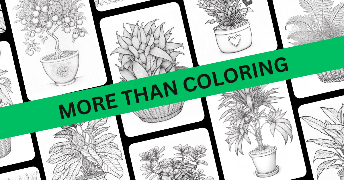 Joy of Plants Coloring Book