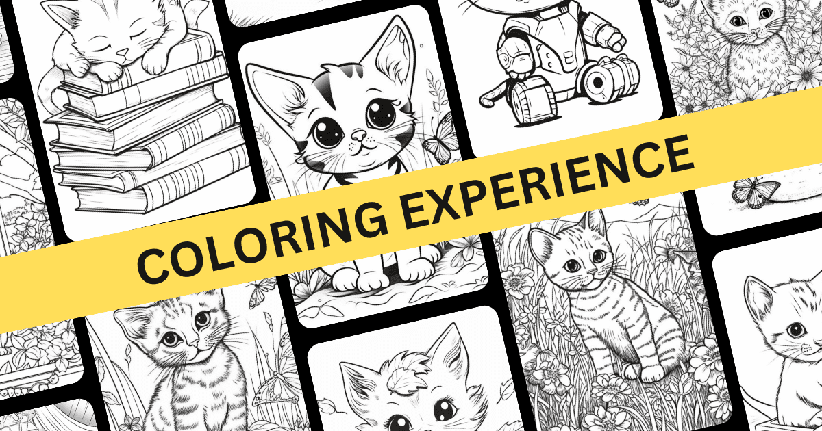 Purrfectly Playful Coloring Book