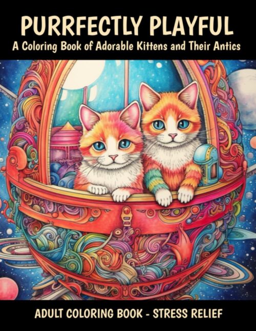 Purrfectly Playful Coloring Book